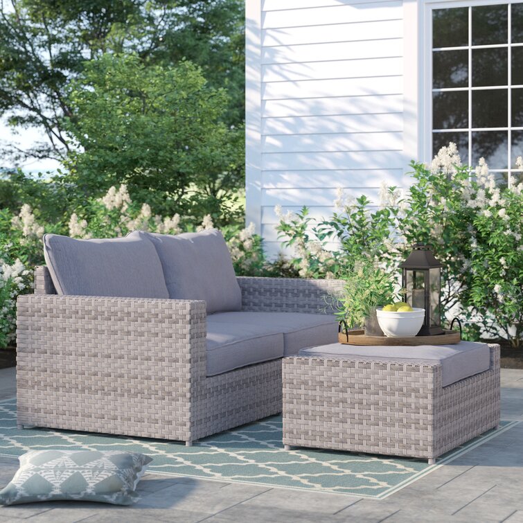 Kordell patio discount sectional with cushions